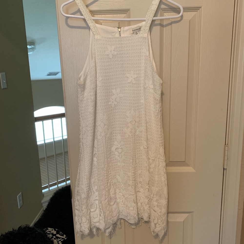 White lace tank dress